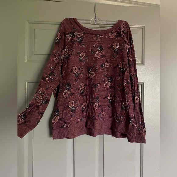 Self esteem purple floral top - Picture 1 of 2
